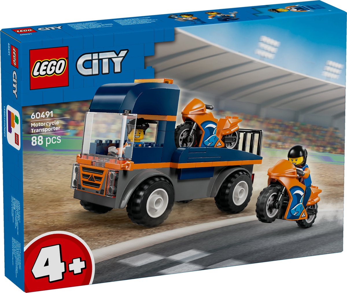 LEGO City - Great Vehicles - Transportwagen Voor Motoren — afbeelding 4