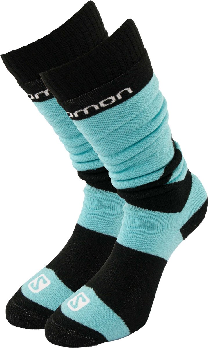 Salomon Jr Team Technische Lange Sokken 2-pack 35-38 Blauw