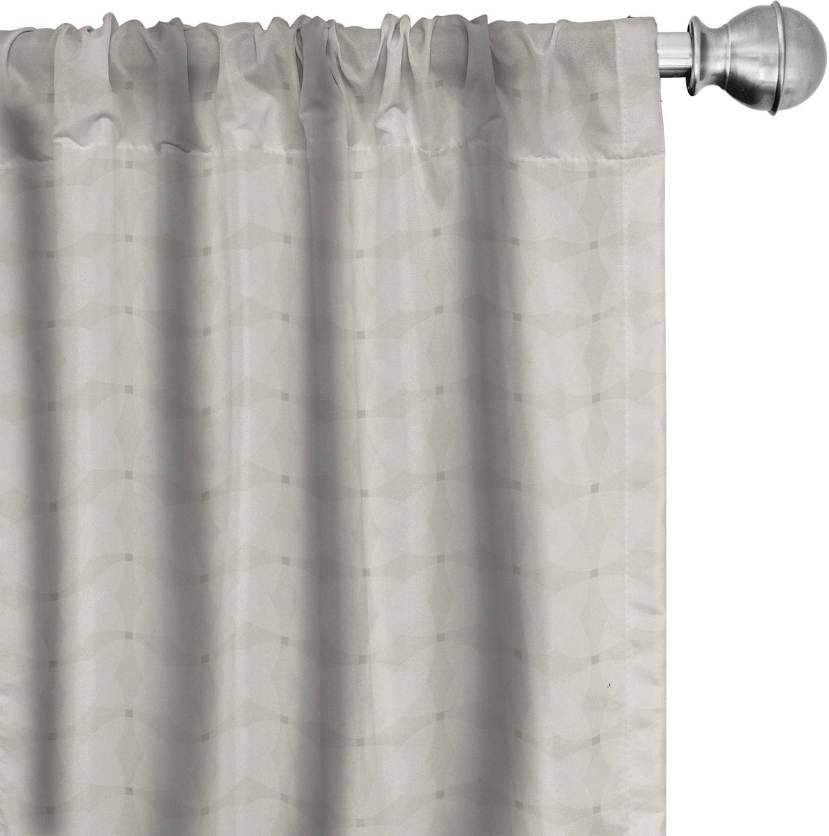ABAKUHAUS Mozaïek – Gordijnen – Neutrale pastelkleuren – 2x75x245 cm – Parel/Stof Parel en stof