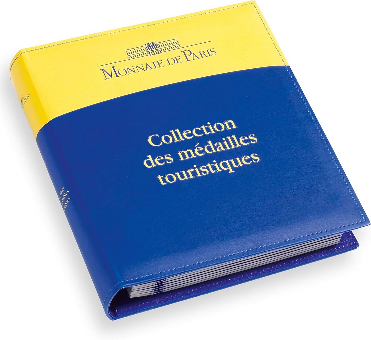Muntalbum in klassiek ontwerp voor toeristische medailles