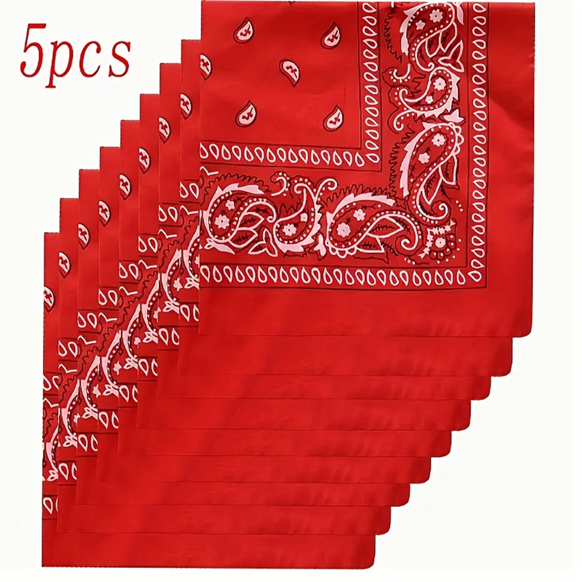 Livé® Boho Paisley Sjaal – 5-delige Lichtgewicht Set