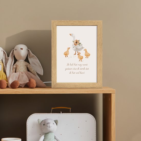 Nachtlampje 15x20 cm - Kinder lampje - Boerderij - Dieren - Quote - Tafellamp kinderkamer - Slaapkamer lamp - Bedlamp kinderen - Kinderlampje stopcontact - Wandlamp babykamer - Nachtlampjes van OnlyWow — afbeelding 3