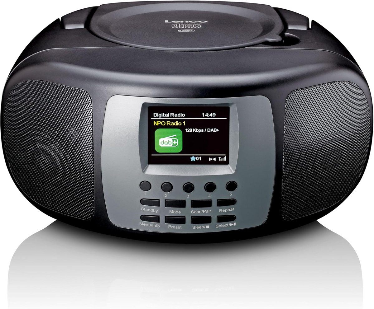 Draagbare CD Radio met DAB+ FM en Bluetooth - Toploader Speler