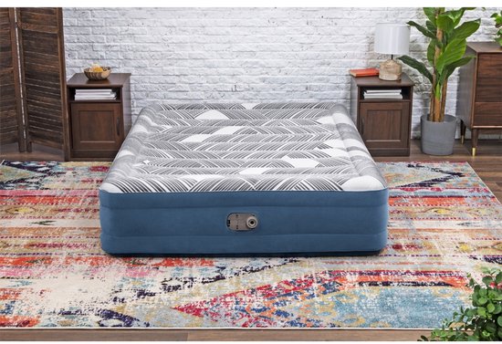 Bestway - Luchtbed - 2-Persoons - 152×203×36 cm - Blauw - Met Ingebouwde Elektrische Pomp - Incl. 3-in-1 Opbergtas - Luchtbed 2 Persoons - Luchtbed Met Pomp - Luchtbed Binnen - Luchtbed Comfort - Luchtbed Stijl van Merkloos — afbeelding 4