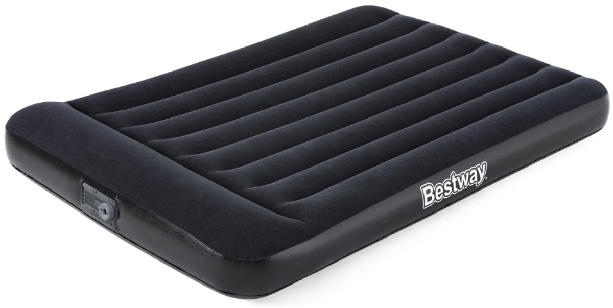 Bestway – Luchtbed – Twijfelaar – 137×191×30 cm – Grijs – Met Ingebouwde Elektrische Pomp - Luchtbed - Twijfelaar - Luchtbed Met Pomp - Binnen Gebruik - Logeerbed