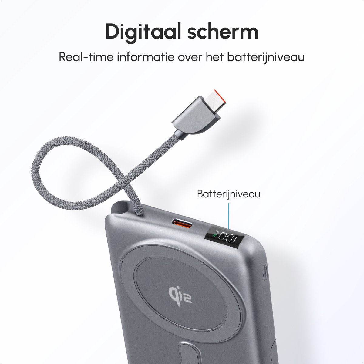 NexGen MagPro Powerbank 10.000mAh Magnetisch Draadloos - afbeelding 3