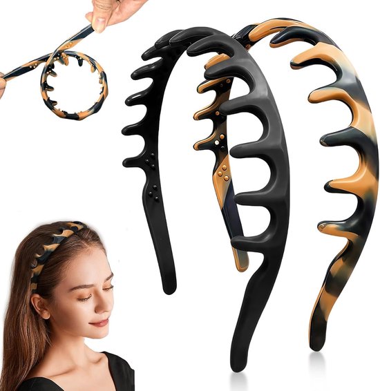 9 stuks haarband, ultradun, antislip, elastische hoofdband met