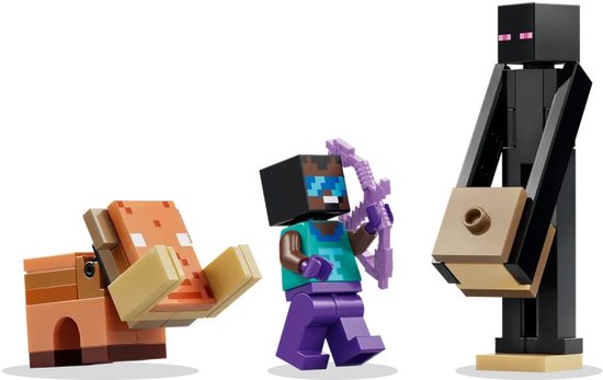 LEGO Minecraft - Voyage au Nether et portail de l'End - Jouets vidéo pour Enfants - 21584