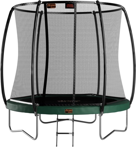 Avyna Pro-Line trampoline met veiligheidsnet - Combinatie set 08 Ø245 cm - Groen