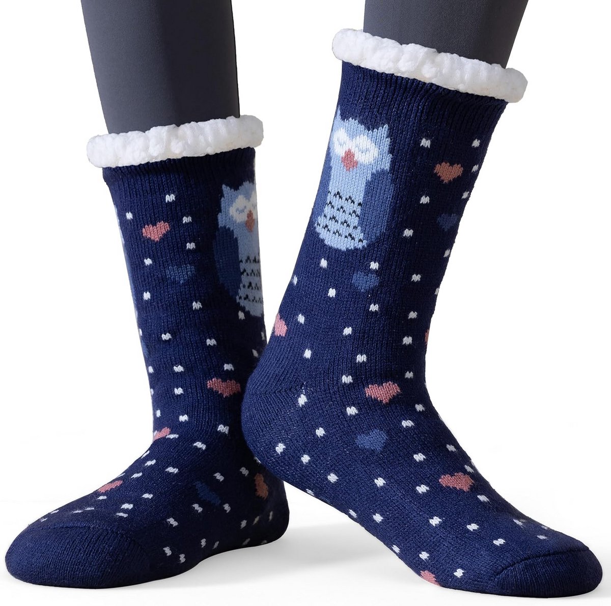 Dames Pluche Huissokken - Extra Warme en Zachte Wintersokken - Antislip Bed Sokken