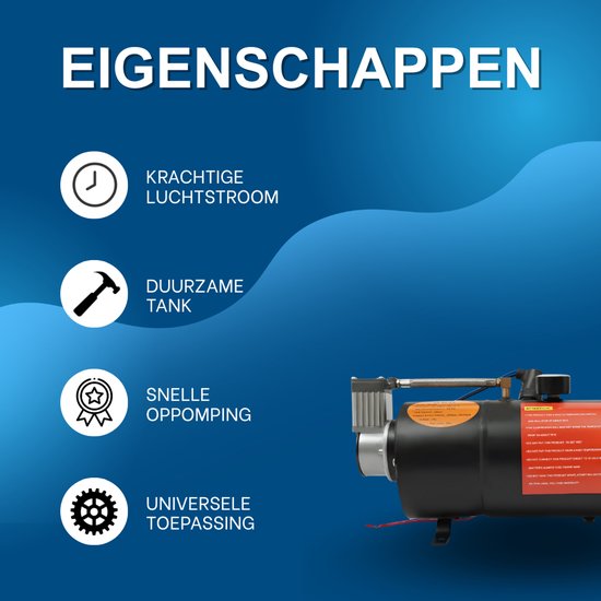 Luchtcompressorpomp met tank - Voor trein- en vrachtwagenhoorns - Krachtige luchtaanvoer - Met pomp en luchttank van Merkloos — afbeelding 2