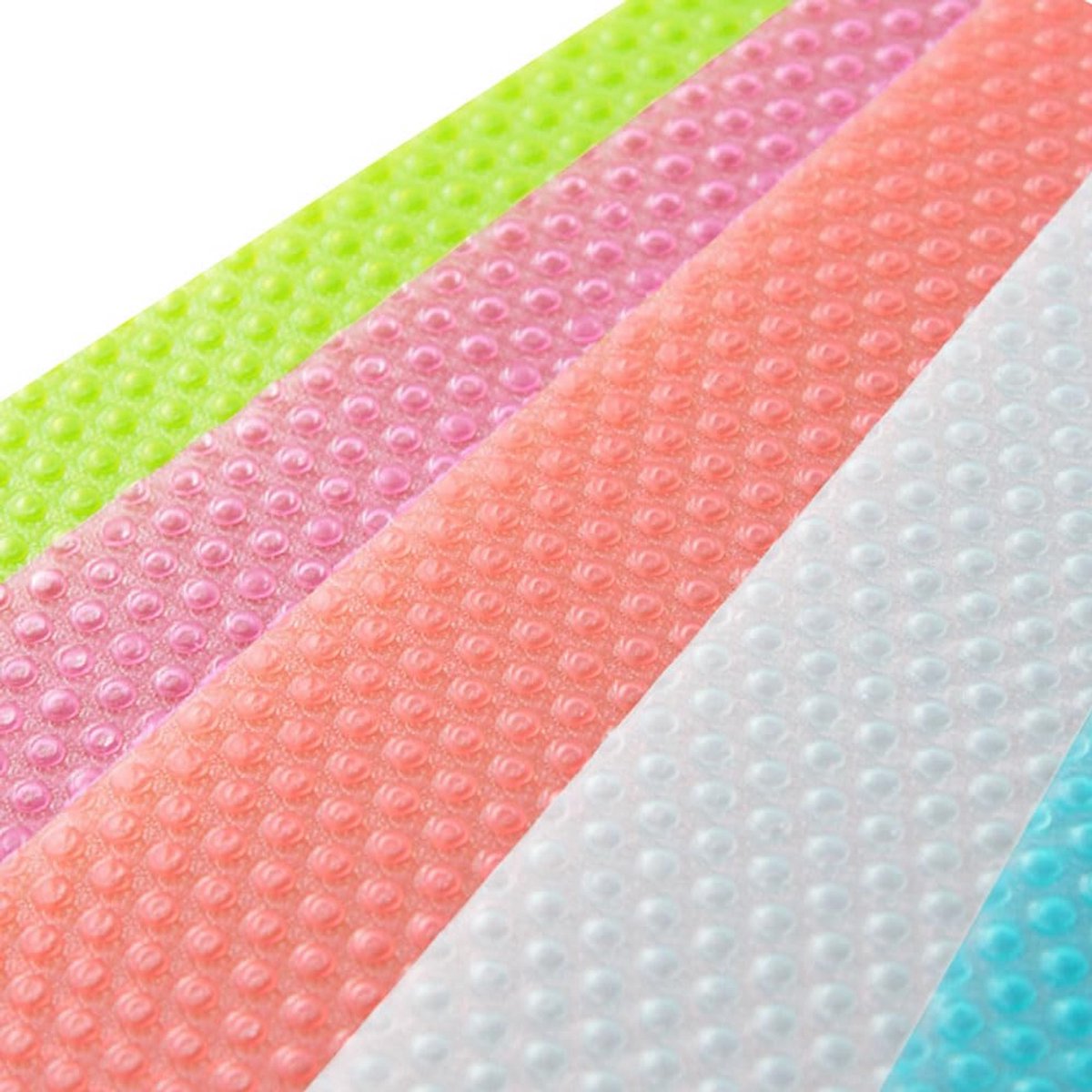 Kleurige Antibacteriële Koelkastmatten - Siliconen Pads, Op Maat Te Snijden, 10 Stuks, 45 x 29 cm