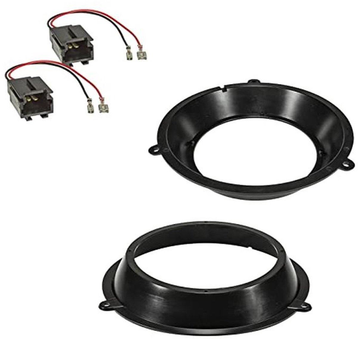 Luidsprekerinstallatiekit voor Fiat Panda - 16,5 cm voorluidsprekers en kabeladapters
