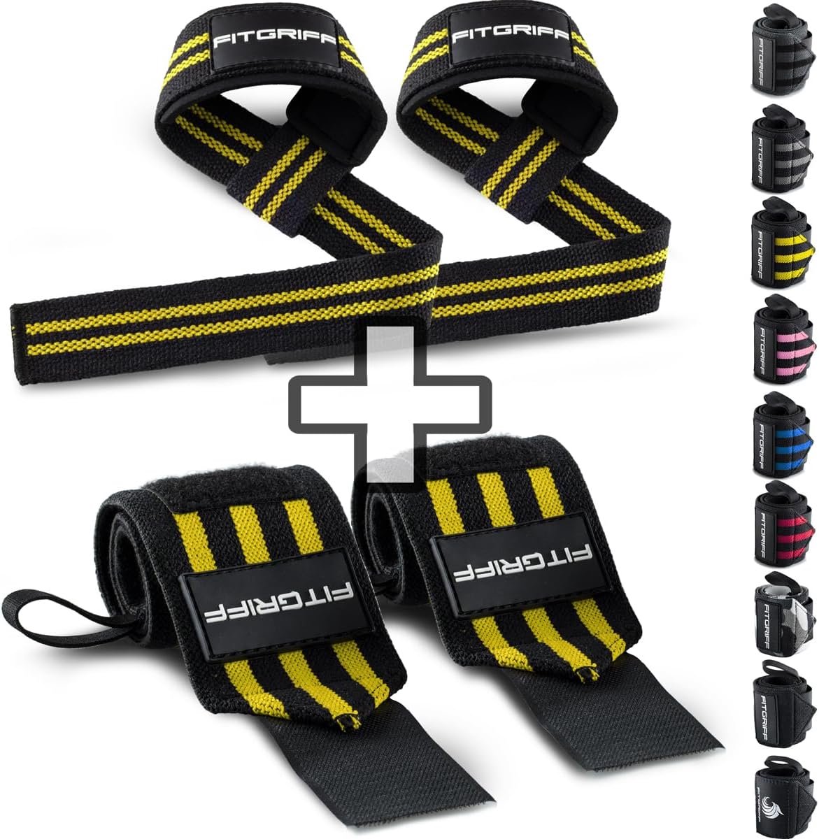 Polsbanden en Trekhulpen Set voor Krachttraining en Fitness