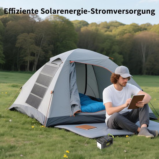 Taşınabilir GÜNEŞ PANELI 100W 200W 20V katlanabilir GÜNEŞ PANELI kamp güç istasy