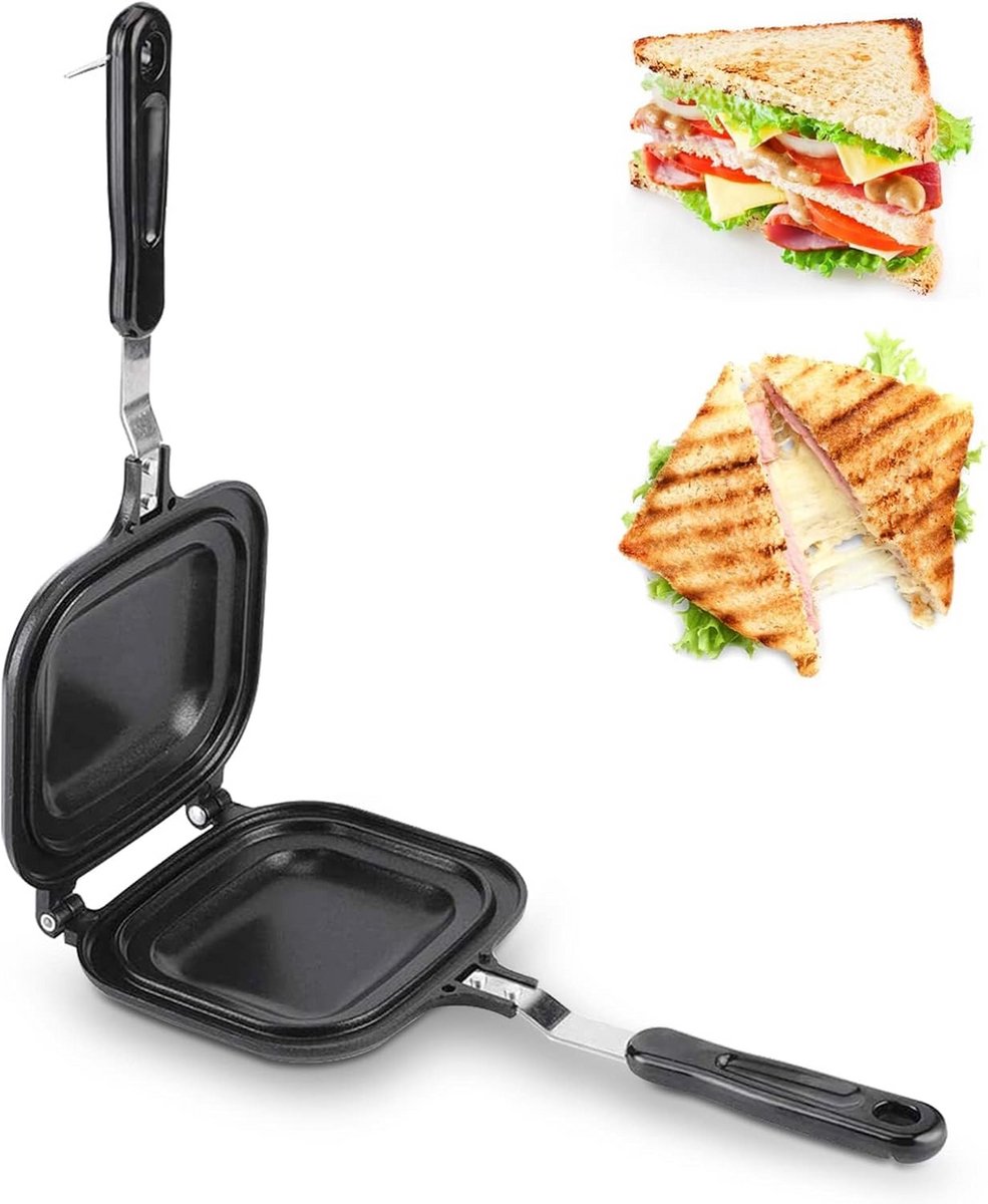Multifunctionele Dubbelzijdige Sandwich Pan voor Perfect Ontbijt