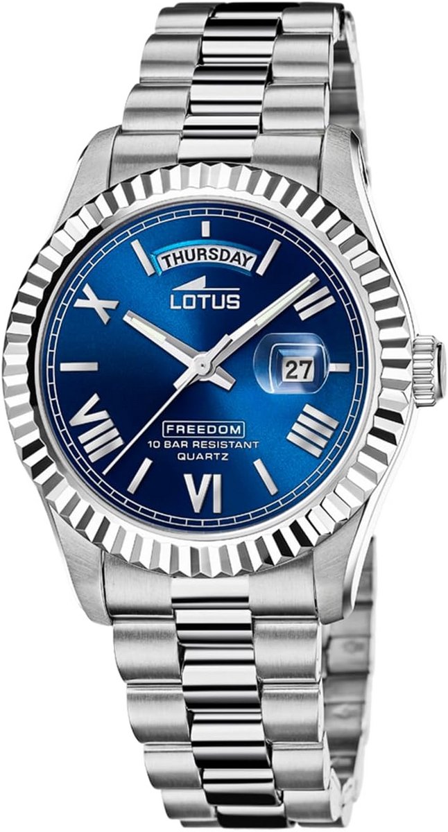 Heren Horloge Zilverkleurige Band Analoog