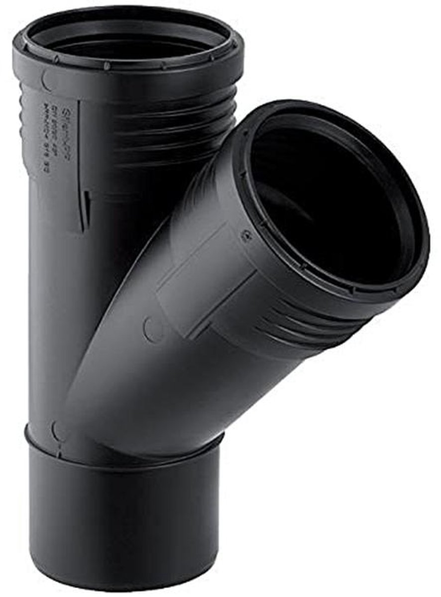 Silent afvoersysteem DN 50-50-45° met moffen - Geluidsisolerend en duurzaam