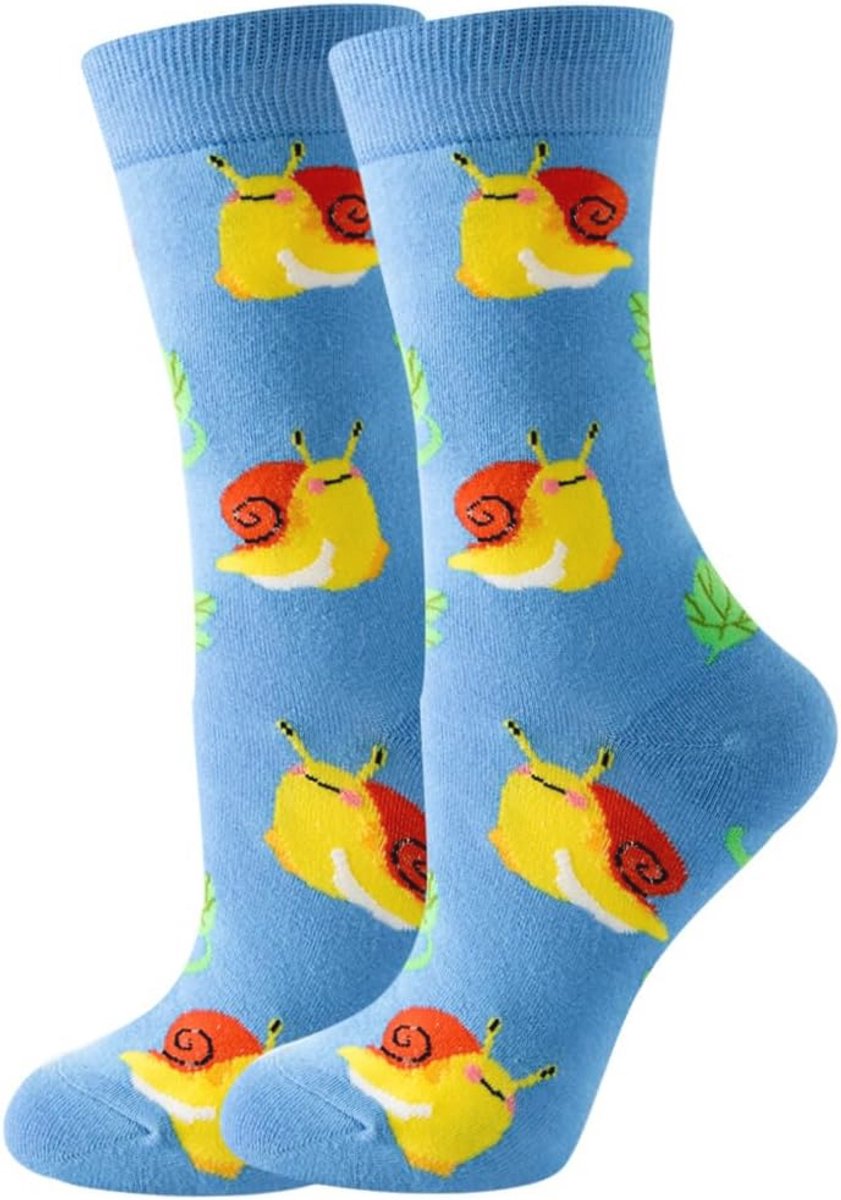 Levendige Dierenprint Sokken voor Dames en Heren - Grappige en Modieuze Unisex Gift