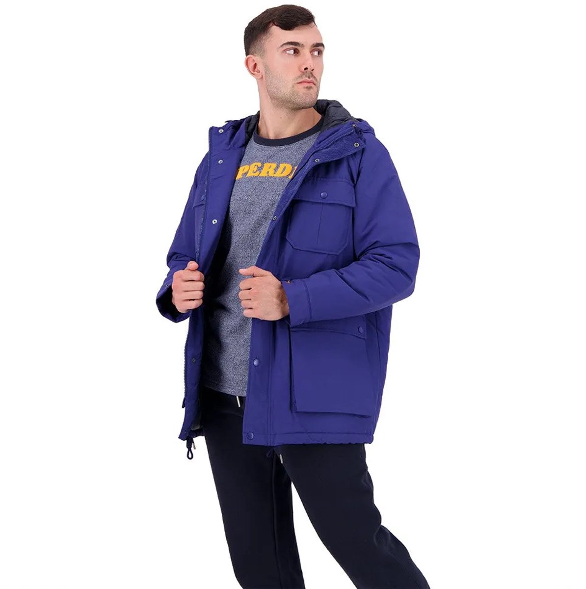 Superdry Vintage Mountain Padded Jas 2XL Man Marineblauw