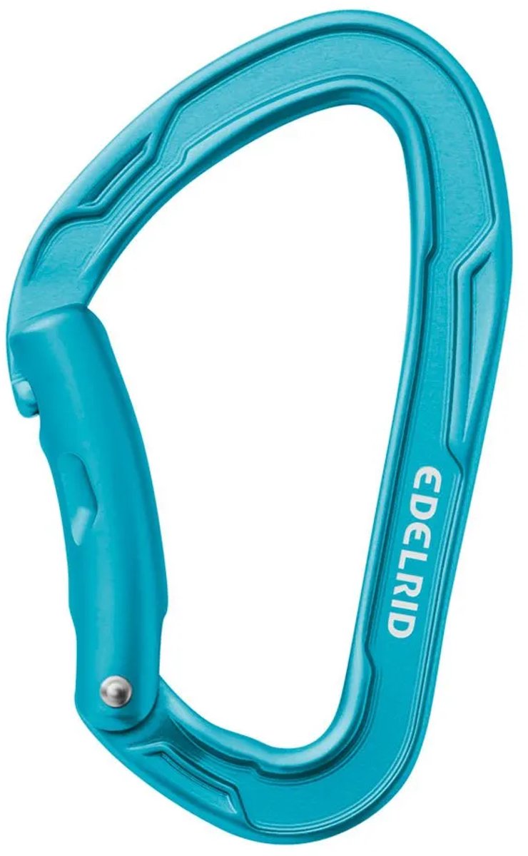 Edelrid Mission Bent Karabijnhaak Blauw