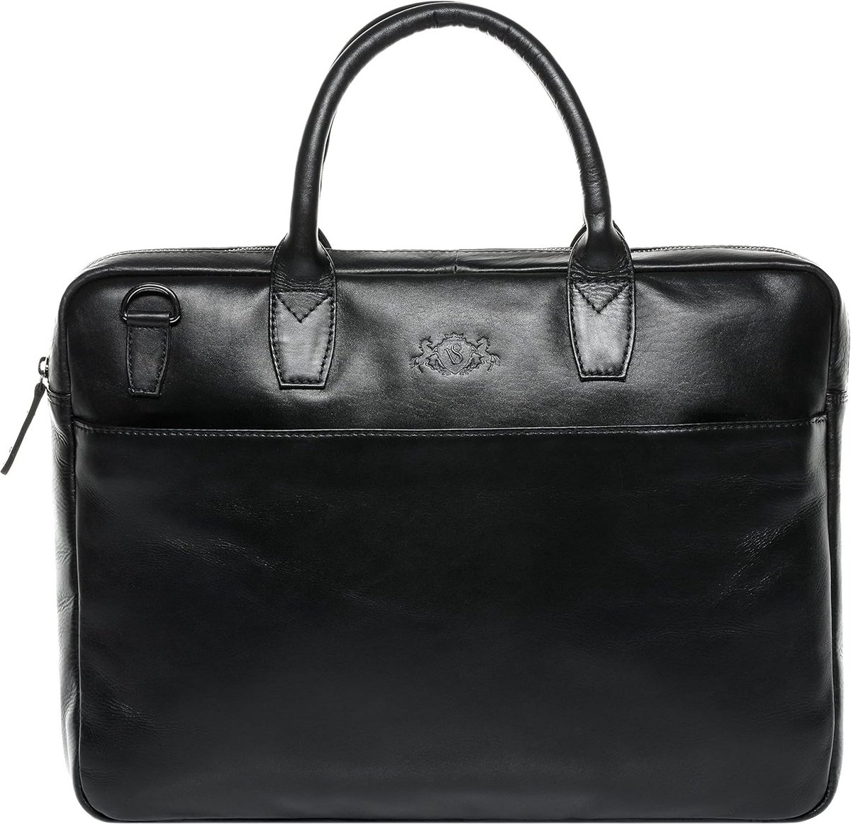 Leren Laptoptas Slim Zakelijk voor 17 Inch Laptop | Schoudertas Aktetas Heren & Dames