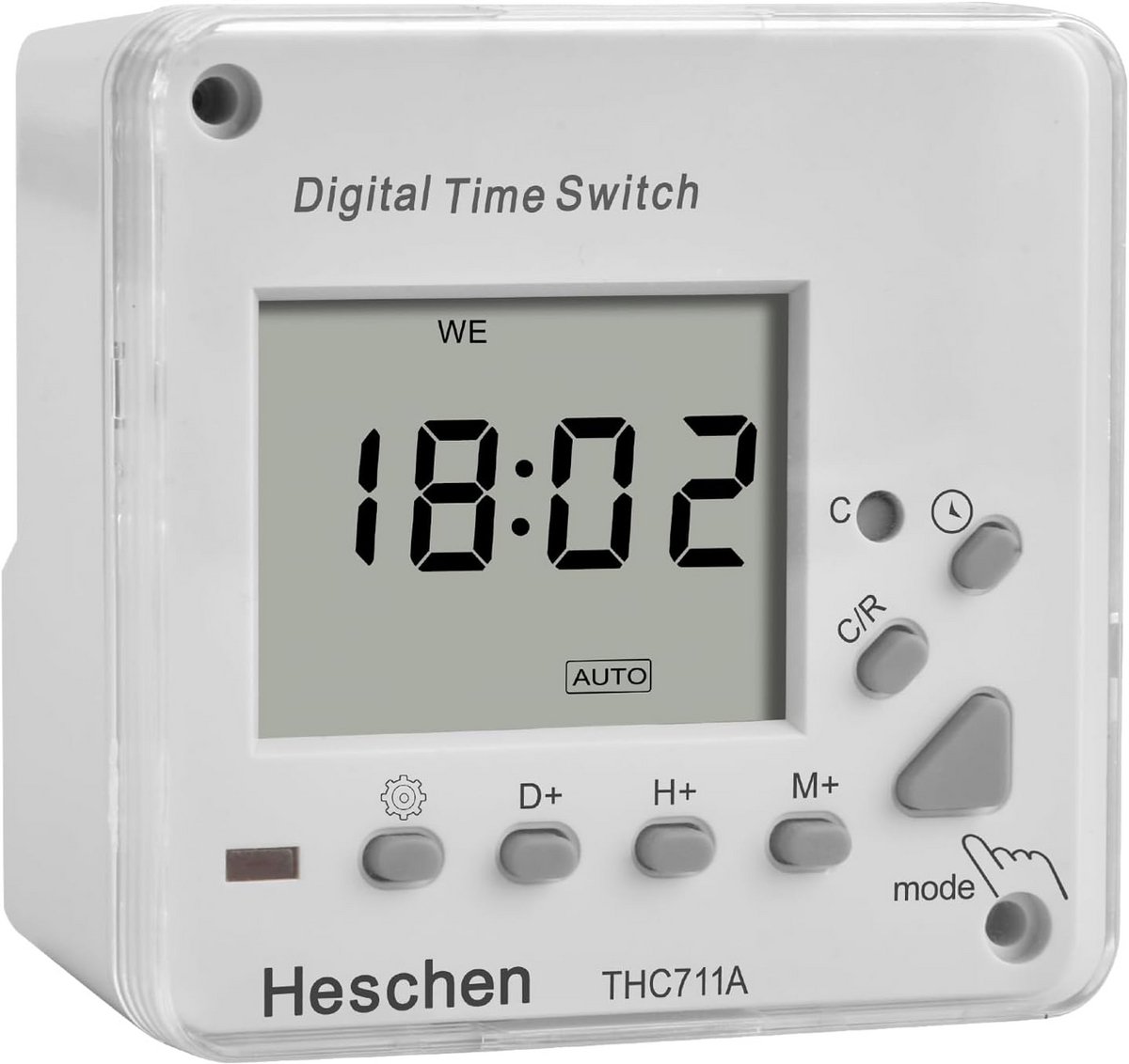 Digitale LCD-timer - Wekelijks programmeerbare elektronische relaischakelaar - 220-240 VAC - LED-display - CE