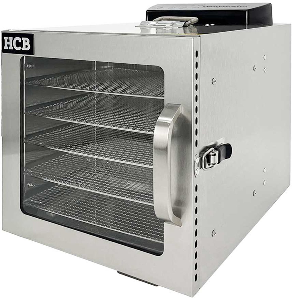 Bol.com HCB® - Professionele Voedseldroger - 6 rekken - 230V - RVS / INOX droogoven - dehydrator - Horeca voedsel droger - 30x35... aanbieding