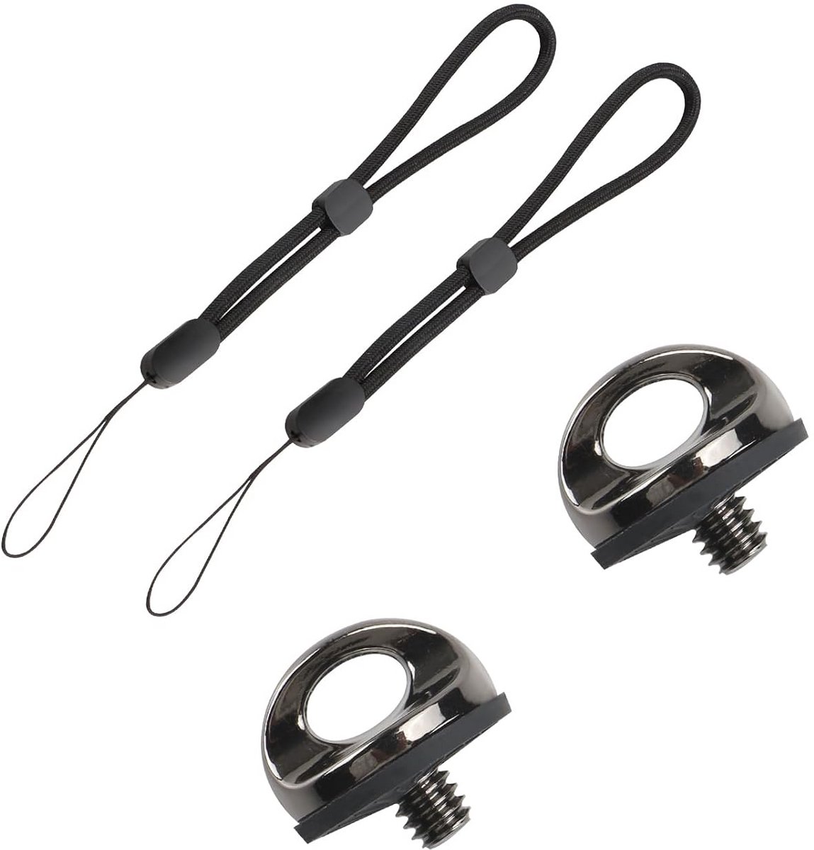 2x Universele 1/4 Inch Schroef met Polsband voor Camera Statief en Selfiestick