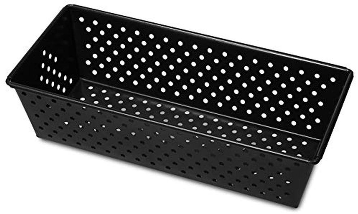 Geperforeerde Broodvorm van Staal - 25 x 11 x H 7 cm met Anti-aanbaklaag