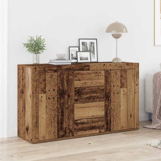 SUNFECILI Dressoir, 120 x 30 x 80 cm, commode, kast, buffetkast