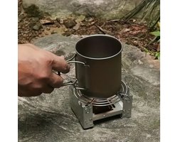 VANDAAG VERZONDEN - Opvouwbare Brander Outdoor - Houtbrander Camping - Camping kookbrander hout - Opvouwbare Campingbrander - Ultralight Bushcraft Brander - Outdoor Kooktoestel - Backpacking Survival Compact kooktoestel - Noodpakket