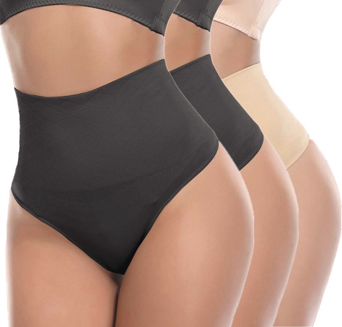 Vrouwen Shapewear String Hoge Taille voor Buik Controle en Butt Lift