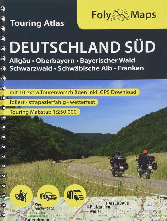 Toeristische Atlas Duitsland Zuid 1:250.000 - Weerbestendig  ... - cover