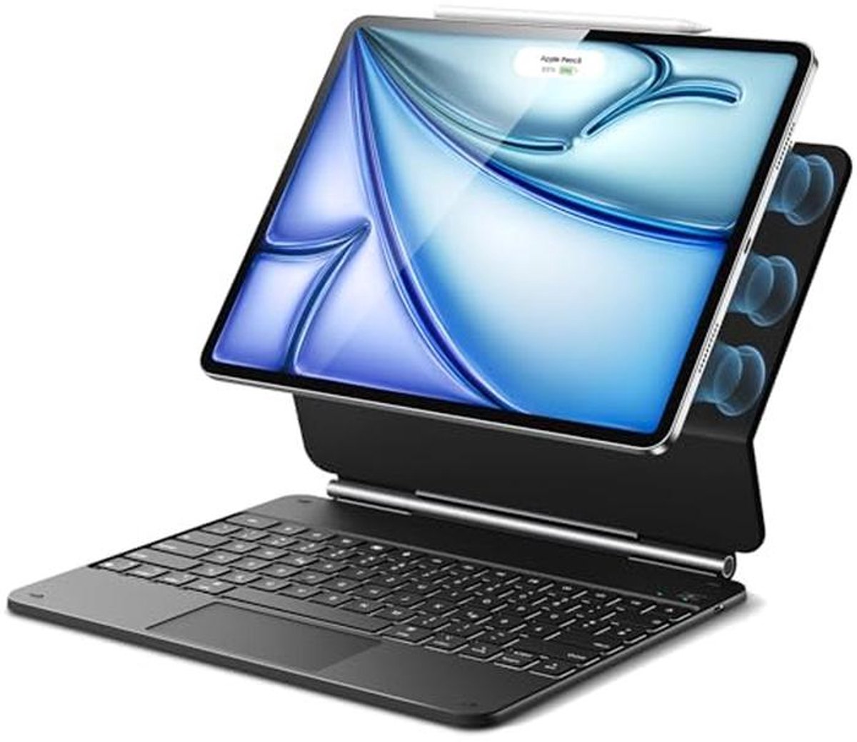 Magnetische Toetsenbordhoes voor iPad Air en iPad Pro 12.9 - Achtergrondverlichting en Multi-Touch Trackpad