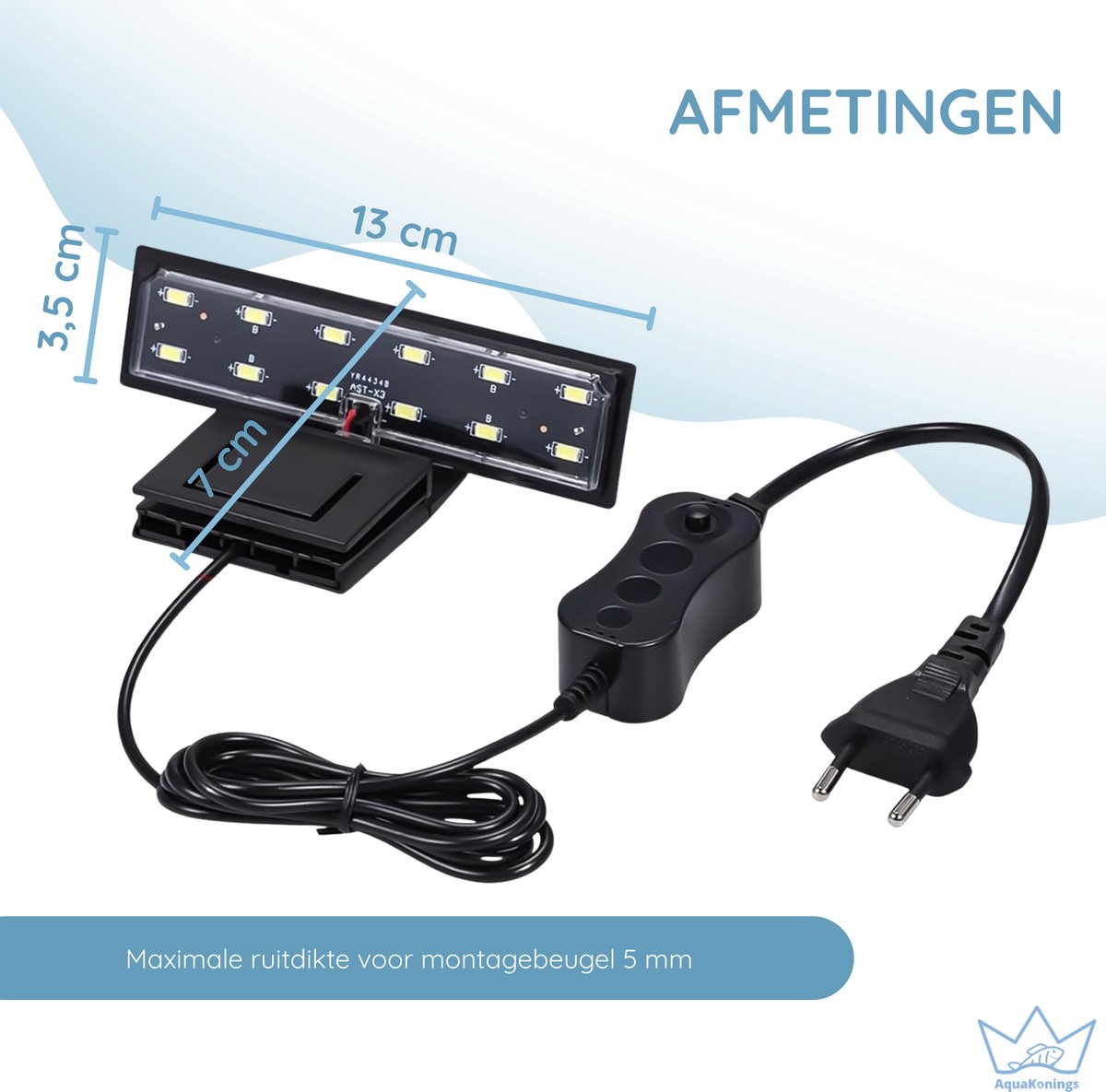 AquaKonings aquariumspot 5W voor aquaria tot 23 liter thumbnail 3