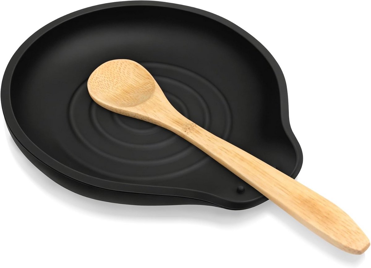 Siliconen lepelsteun voor koken - Hittebestendige en BPA-vrije lepelhouder
