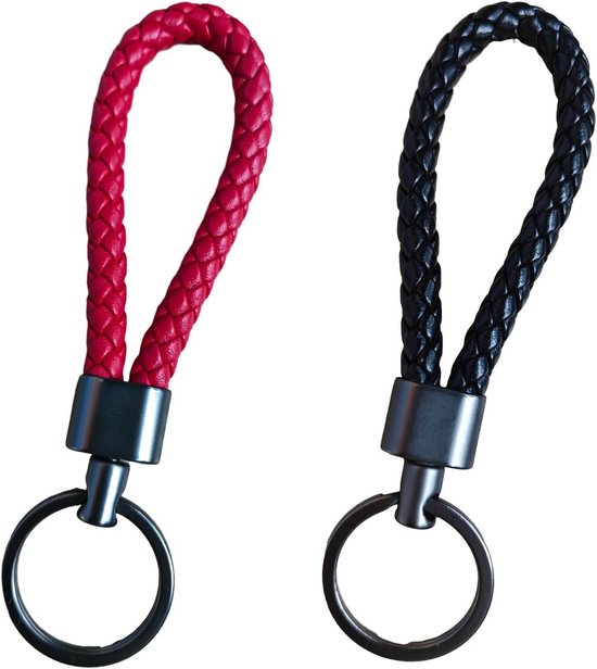 Leren of Kunstleren sleutelhangers met jouw logo of tekst ingebrand