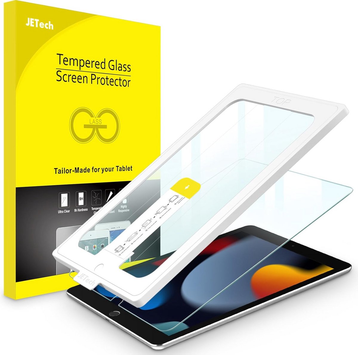 Screen Protector voor iPad 10.2 Inch met Automatische Align Tool – Gehard Glas Bescherming
