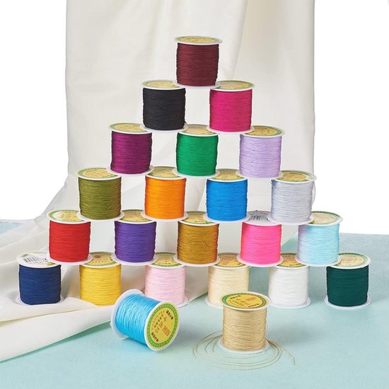 Edgar Satijnen Rattail Polyester Koord, 295 Voeten 2Mm Zwarte String