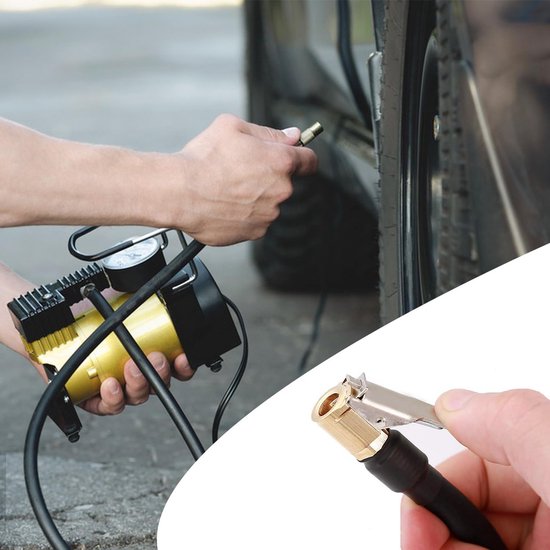 Ventielverlenging 30 cm voor Auto en Fiets - Bandenpompslang en Adapter voor Compressor — afbeelding 2