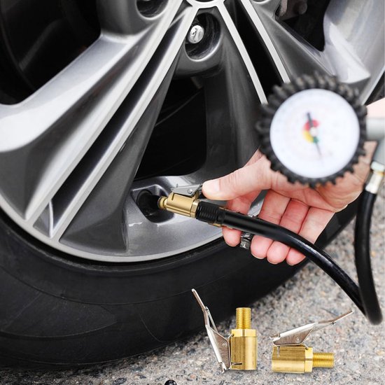 Ventielverlenging 30 cm voor Auto en Fiets - Bandenpompslang en Adapter voor Compressor — afbeelding 3