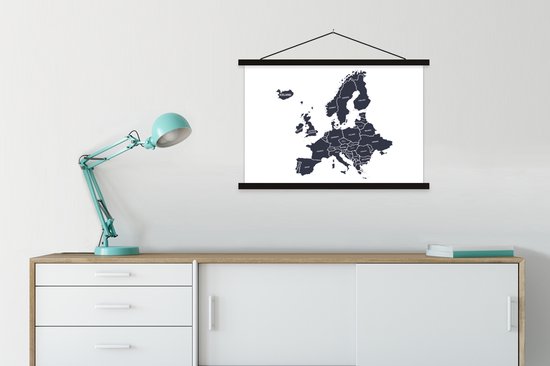 Carte de l'Europe avec les noms des pays 90x60 cm