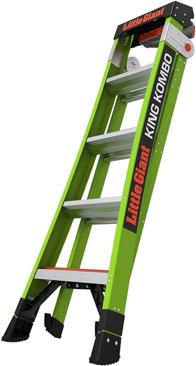 Professionele 3-in-1 Glasvezel Ladder met Roterende Muurbeschermer