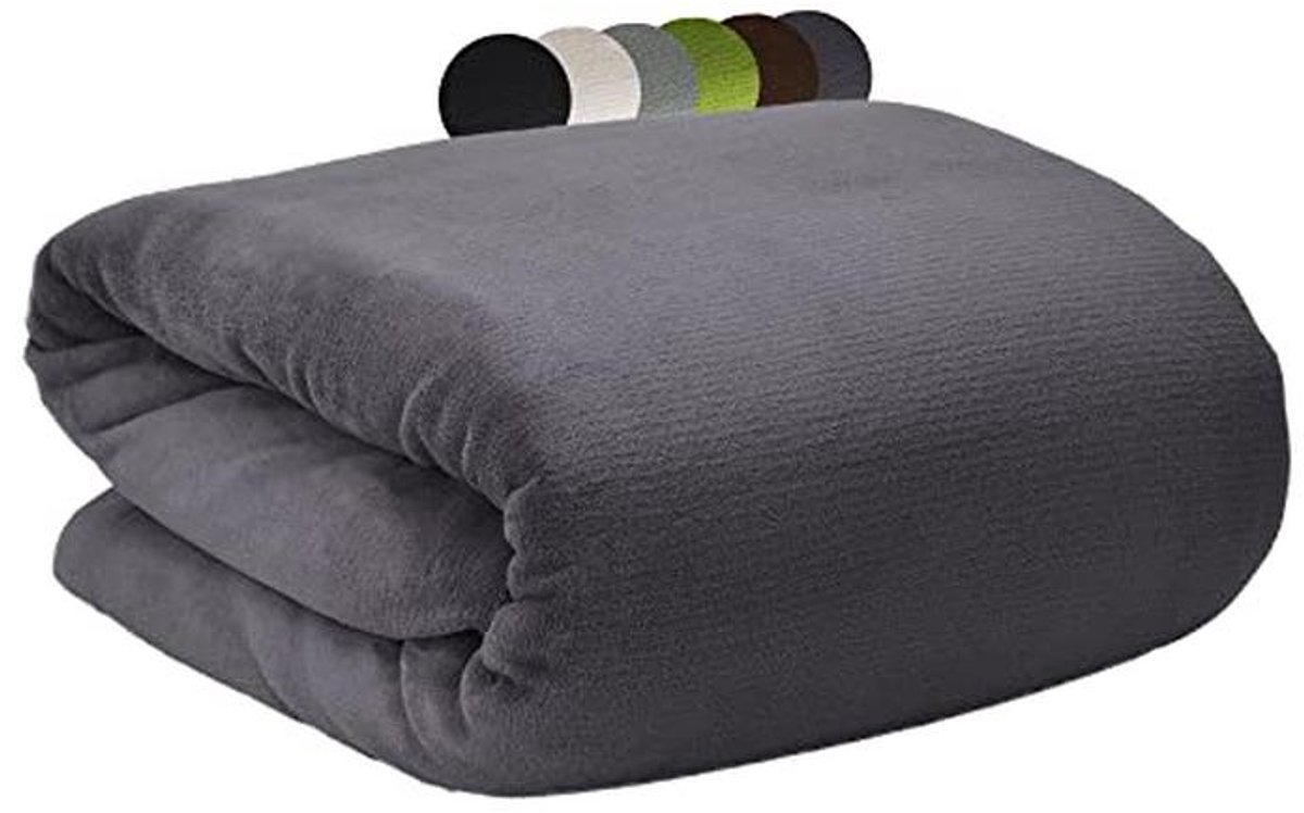 XXL Fleece Dekens 220 x 240 cm - Zachte en Warme Woondeken voor Bed en Bank - Ideaal voor Alle Seizoenen