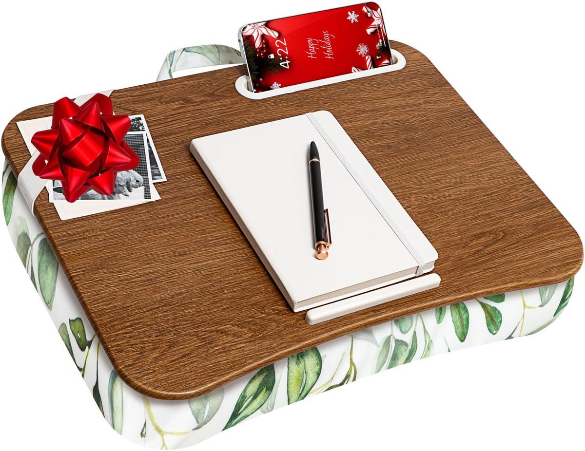 Designer Lap Desk met Telefoonhouder voor Laptops tot 15,6 Inch