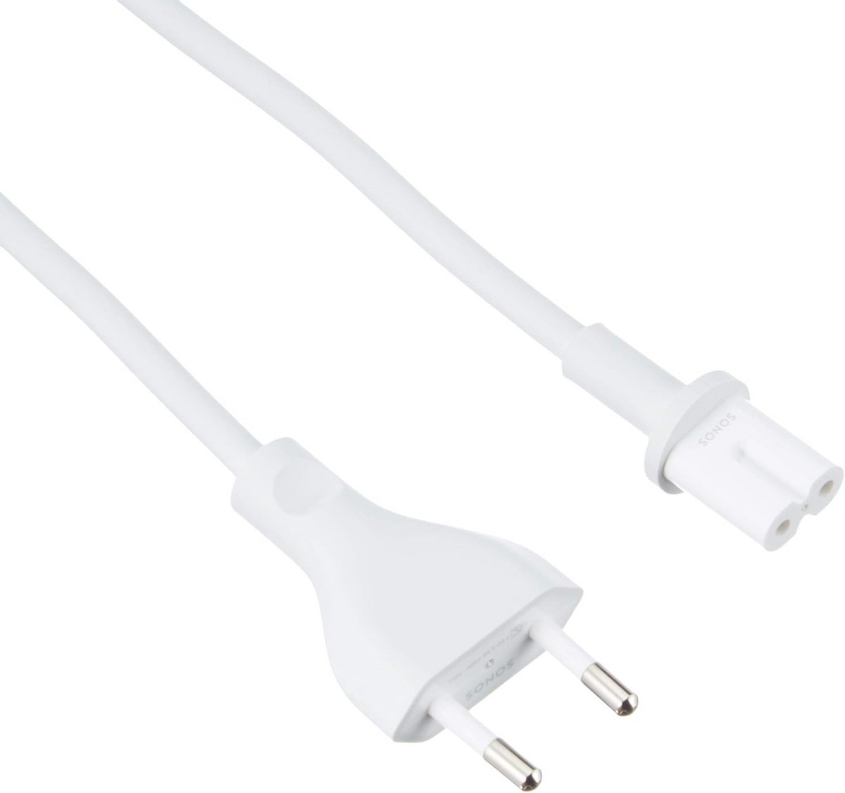 Korte witte stroomkabel voor Sonos Beam, Play:5 en AMP - 0.5 meter