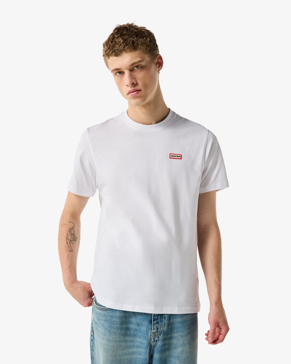 Hunter Label Essentials Logo T-shirt Wit