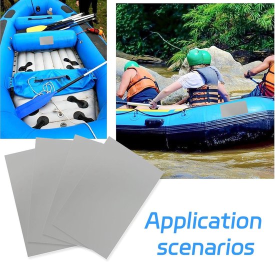 Waterdichte PVC Reparatiepleisters voor Kajak, Boot, en Kano - Set van 4 Stuks van Merkloos — afbeelding 5