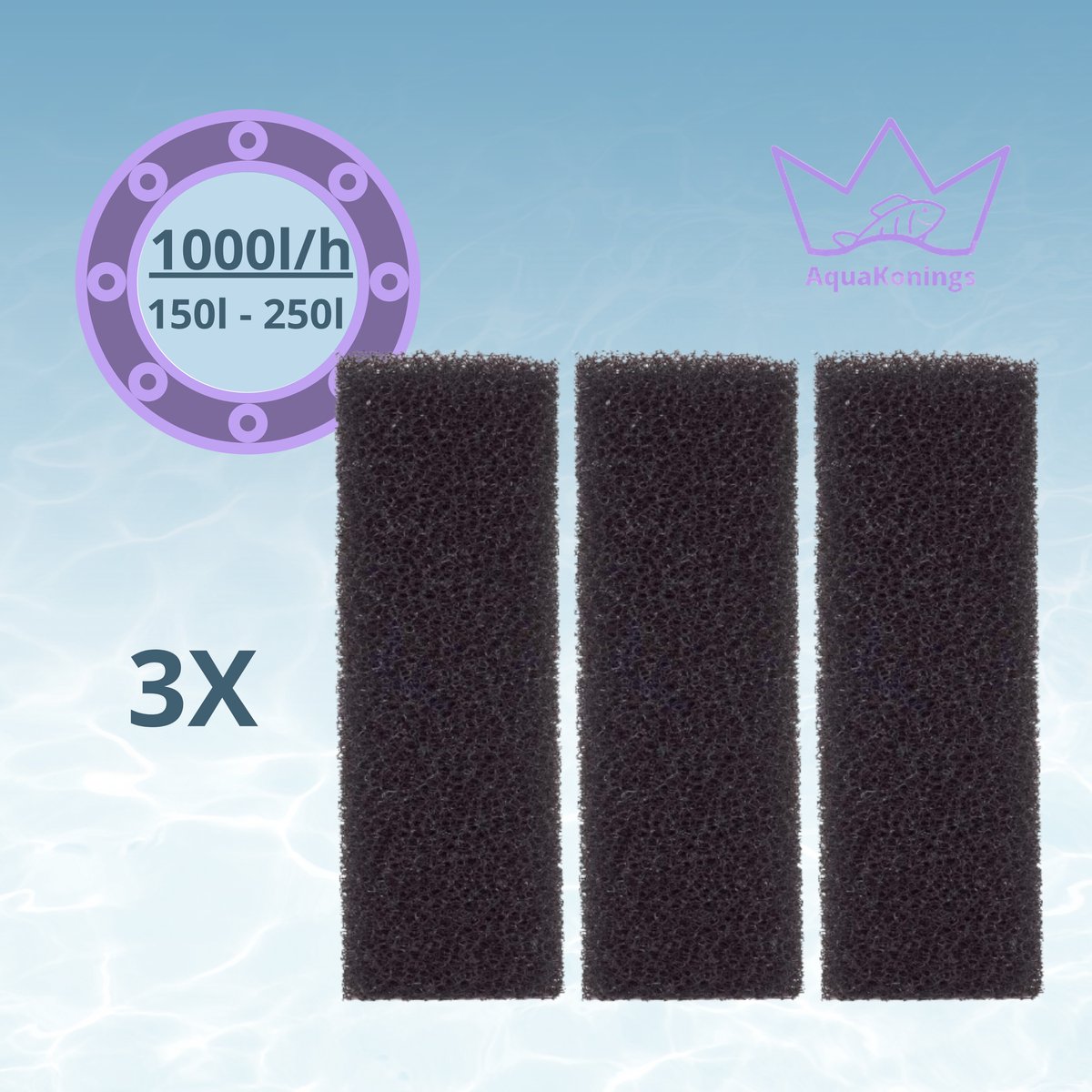 Filtermateriaal Hidom Aquariumfilter 1000L/H